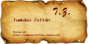 Tumbász Zoltán névjegykártya